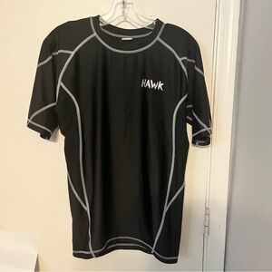 Hawk Sports Compression Shirt short sleeves black size large
